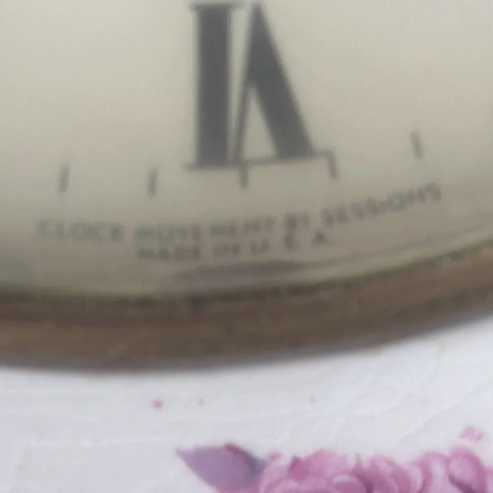 Vintage Bradley-Rogers Stafford China Electric Mantel Clock‎ Beautiful 9
